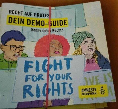 Amnesty-Demoguide: Recht auf Protest - Kenne deine Rechte