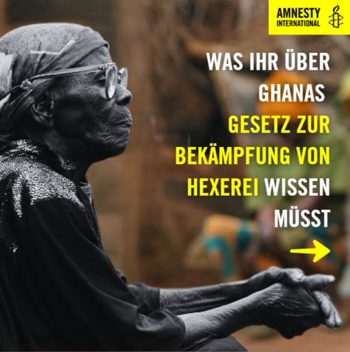 WAS IHR ÜBER GHANAS
GESETZ ZUR BEKÄMPFUNG VON HEXEREI WISSEN
MÜSST